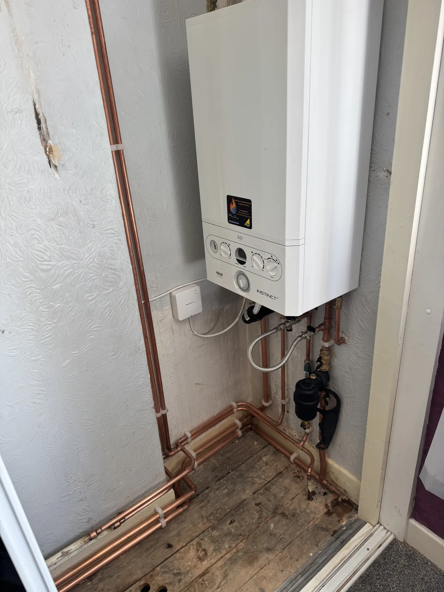 New boiler installation by RJL Gas Services in Doncaster