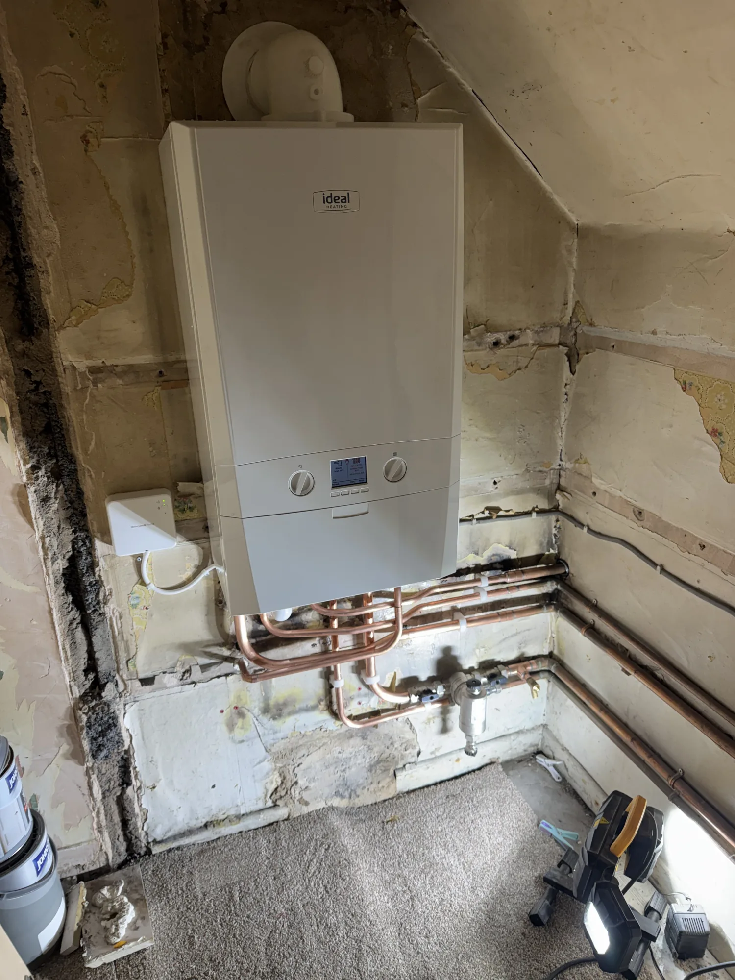 New boiler installation by RJL Gas Services in Doncaster